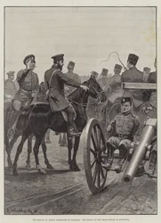 Prins Alexanders retur til Bulgaria, prinsen på borebakken ved Rustchuk